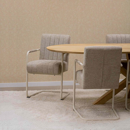 Kick buisframe stoel Isa - Beige - vtwonen shop