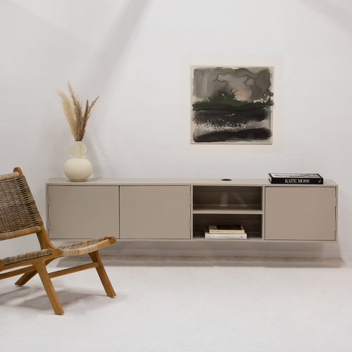 Giga Meubel Tv-Meubel Loiza - Mangohout - Taupe - 200cm - vtwonen shop