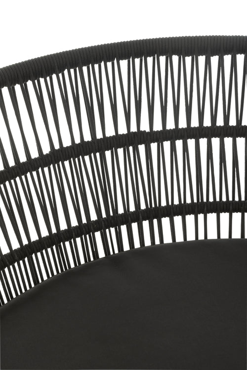 J-Line stoel Joa - metaal/rotan - zwart - vtwonen shop