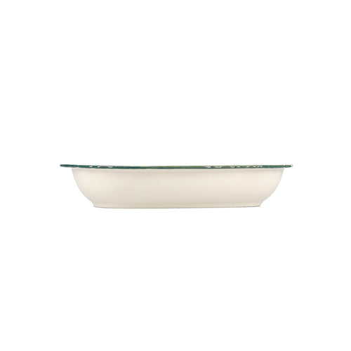 S|P Collection - Serveerschaal 31,5x21xH5,5cm ovaal green Cyril