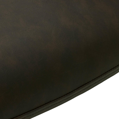 Furnhouse eetkamerstoelen armleuning Jennifer - Donkerbruin - Kunstleer - Set van 2