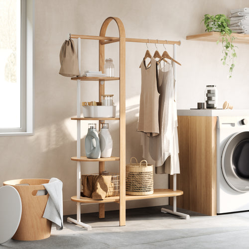 Umbra kledingrek Bellwood - 106 x 39 x 167 cm - Wit/naturel