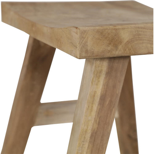 Lesli Living krukje teak - zwart - 40x30x50cm