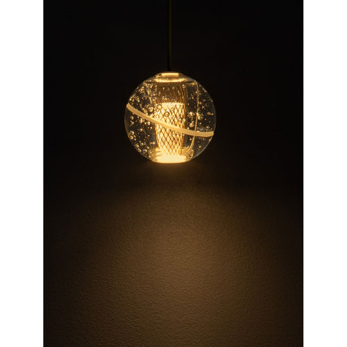 Nova Luce LICIO Slanke hanglamp met gouden LED-verlichting, 4W, 166lm, 3000K