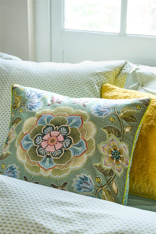 Pip Studio decoratiekussen Matata Square - 35x60 cm - groen - vtwonen shop