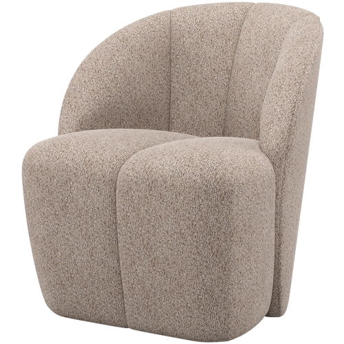 WOOOD draaifauteuil Mojo - Wollig - Donkerzand - 75x68x77 - vtwonen shop
