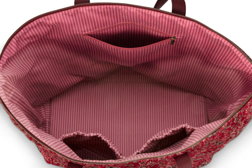 Pip Studio - Tilda Tote Bag Dames - Daisy Dreams - Rood - 66x20x44cm - vtwonen shop