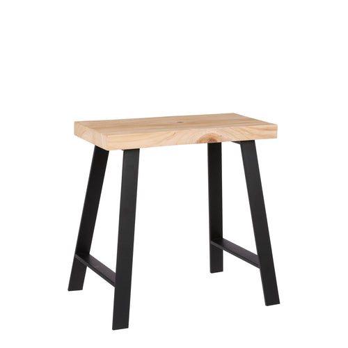 Mica Decorations  Plano Kruk - L46 x B32 x H46 cm - Vurenhout - Lichtbruin - vtwonen shop