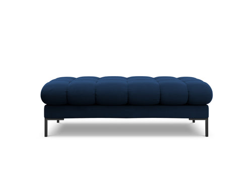 Cosmopolitan Design Bank Bali 2-zits, flueel, koningsblauw - 62x133x40cm