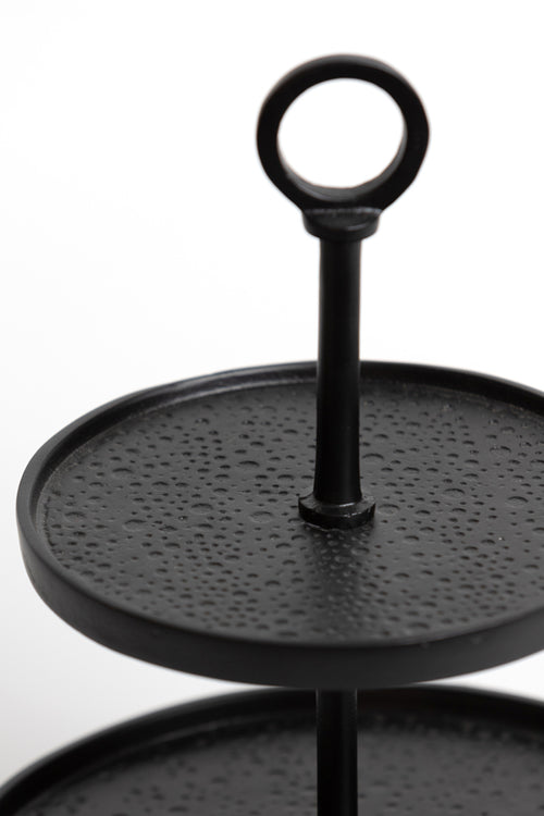 Light & Living etagere LUTEK - Ø32x48cm - zwart