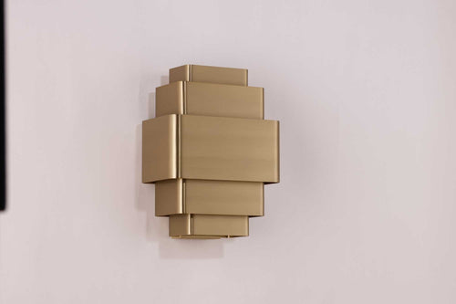 Artdelight wandlamp Layers - 3 lichts - 12  x 28   cm - brons