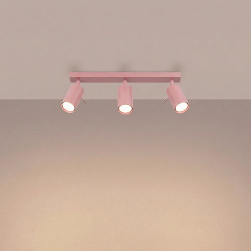 Sollux Lighting Plafondlamp RING 3L roze - 45x6x16cm