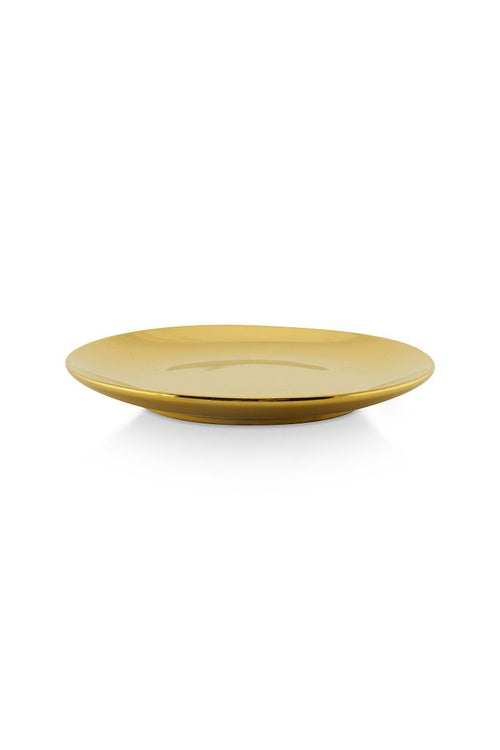 vtwonen Ontbijtborden - Bordenset 4 persoons - Serviesset van 4 - Gouden servies - 12cm ontbijtbord - vtwonen shop