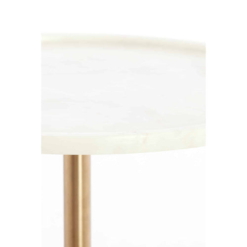 Light & Living bijzettafel Civita - wit - Ø41cm