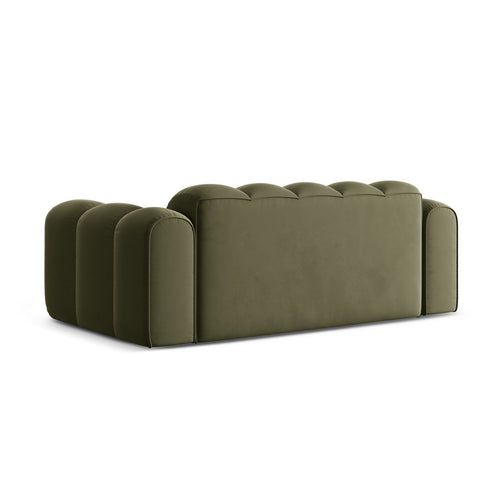 Cosmopolitan Design - Bank Treno 3-zits, flueel groente - 94x210x70cm