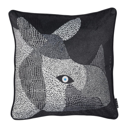 MOOOI decoratiekussen MO Dwarf Rhino - 50x50 / 20x20 Inch cm - zwart - vtwonen shop