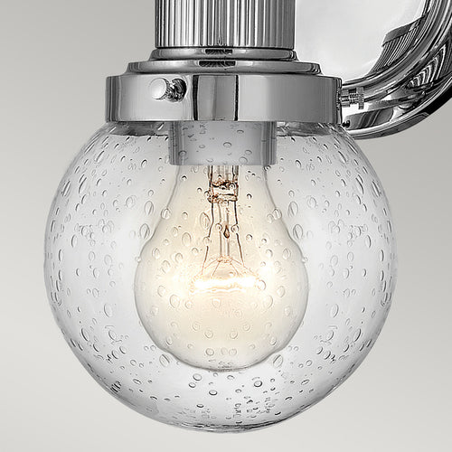 Elstead Hinkley Poppy Badkamer Wandlamp Gepolijst Chroom, IP44