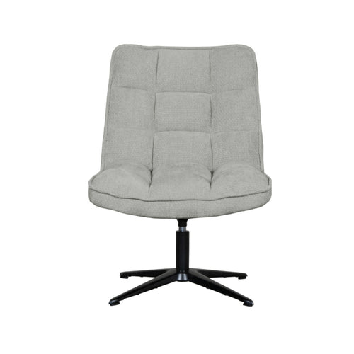 LABEL51 Fauteuil Vince - Grijs Stof - Draaibaar - vtwonen shop