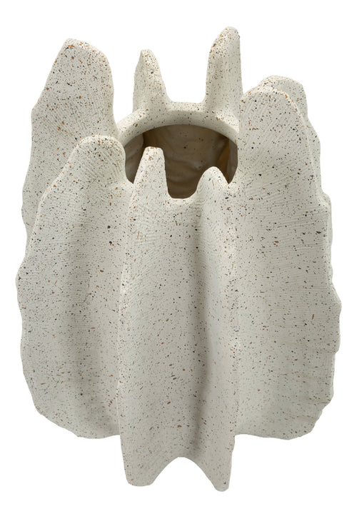 Mauro Ferretti vaas - Ø 26x40 cm - crème