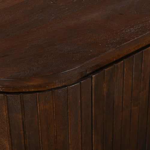 Giga Meubel Tv-meubel Tora - Mangohout/Metaal - Donkerbruin - 170x45x57cm - vtwonen shop