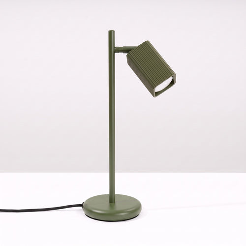 Sollux Lighting Tafellamp RAYO olijfgroen - 14,5x14,5x43cm