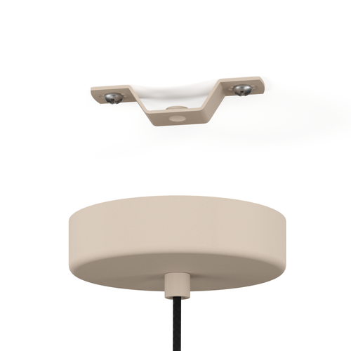 EGLO hanglamp Podere - e27 - ø 42,5 cm - zand - staal