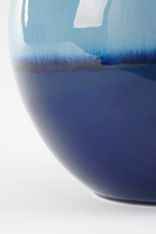 Mica Decorations Holm Vaas - H42 x Ø29 cm - Keramiek - Blauw - vtwonen shop