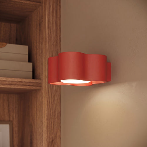 Sollux Lighting Wandlamp OVIO rood Gx53 - 12x14,5x6cm