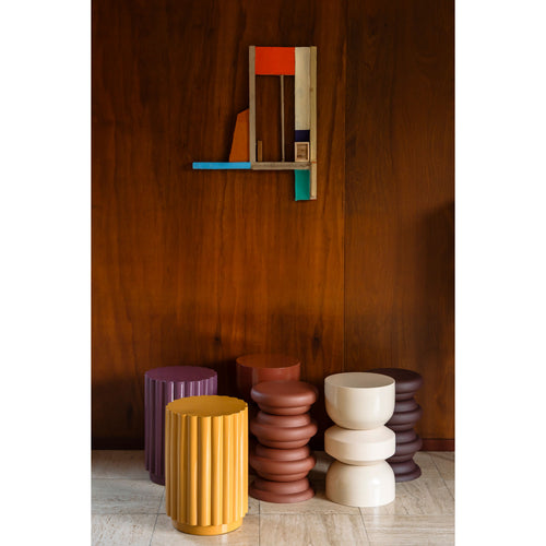 Dutchbone Apollo Kruk/ Bijzettafel Beige - vtwonen shop