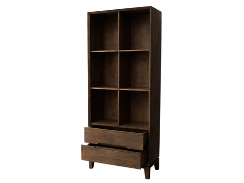 Livingfurn boekenkast Cortez - 83cm - bruin