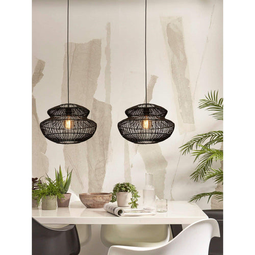 GOOD&MOJO hanglamp Zanzibar - zwart - Ø40cm - vtwonen shop