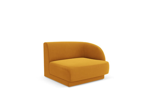 Micadoni rechter module Miley flueel geel - 90x90x70cm