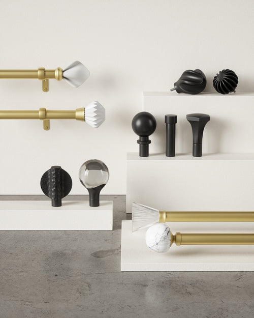 Umbra Finn uitschuifbare gordijnroede (diameter 2,5 cm) - vtwonen shop