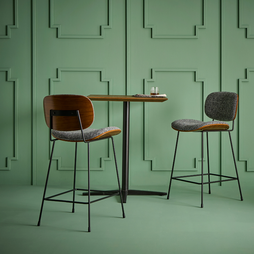 Signature - OLYMPIA Set van 2 stoelen - Grijs - 94,5x48,5x51 cm