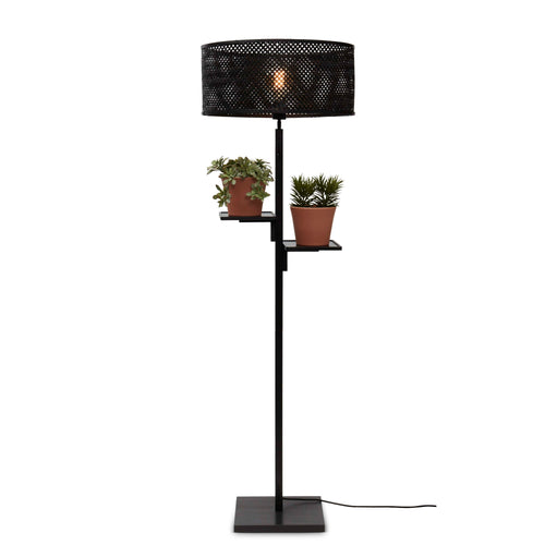 GOOD&MOJO vloerlamp Java - zwart - Ø50cm - vtwonen shop