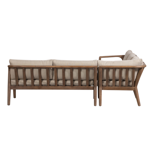 WOOOD loungeset Biam - Acacia Hout - Naturel - 67x227x227 - vtwonen shop