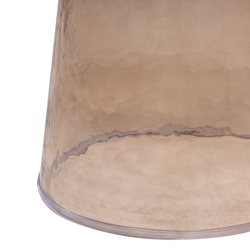 WOOOD bijzettafel Loma - Glas - Bruin - 38x40x40