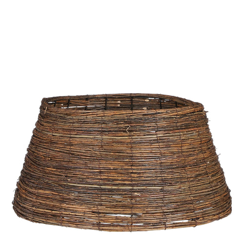 Mica Decorations Kerstboommand - H26 x Ø55 cm - Wilgentakken - Bruin