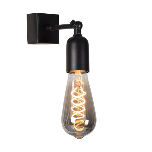 Atmooz wandlamp Dora - zwart - 6 x 15 x H 12 cm - E27