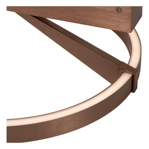 Lucide plafonnière APPLAUSE - Geïntegreerde LED - Koffie