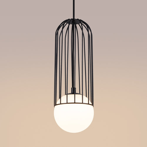 Sollux Lighting Hanglamp BRINA 1 zwart - 12x12x115cm