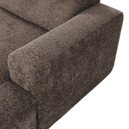 WOOOD chaise longue bank rechts Mojo Base - Wollig - Bruin - 74x112x162
