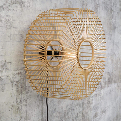 GOOD&MOJO wandlamp Bromo - bruin - Ø60cm - vtwonen shop