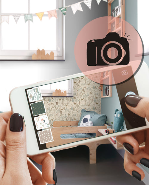 ESTAhome behang bos met bosdieren beige en groen - 53 cm x 10.05 m - 131227 - vtwonen shop