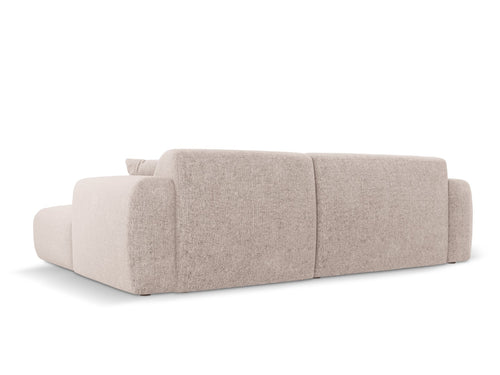Cosmopolitan Design linker hoekbank Nolio 4-zits, chenille, beige - 170x235x72cm