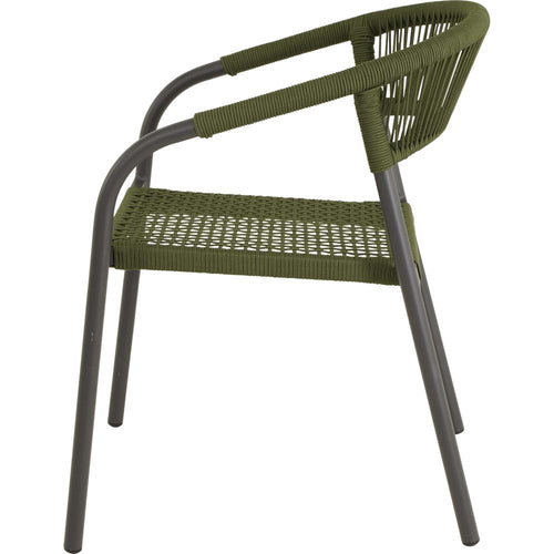 Lesli Living bistrostoel Nagano - groen - 56x63x78cm