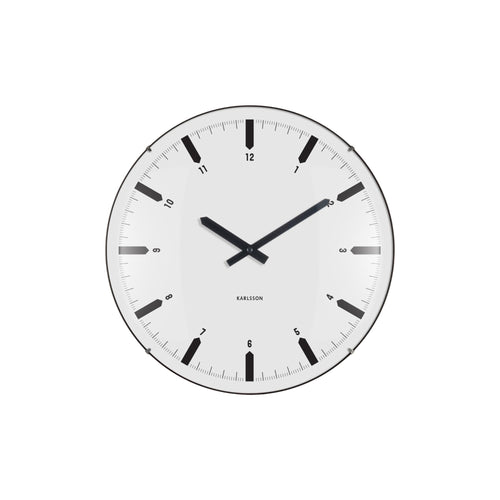 Karlsson wandklok Realista Dome - wit - Ø35cm - vtwonen shop