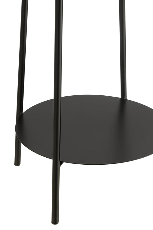 J-Line bloemenstaander Twee - metaal - zwart - vtwonen shop