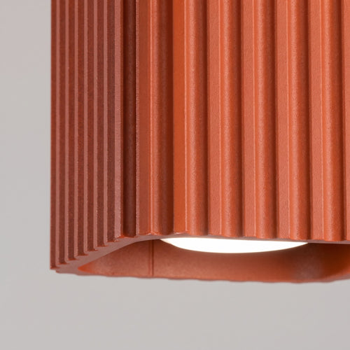 Sollux Lighting Plafondlamp RIFF 1 rode oker GU10 - 10x10x10cm