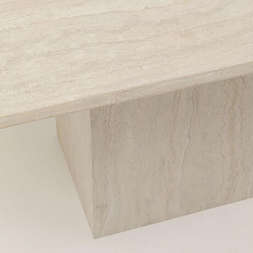 Kare Design Eettafel Travertino 200x100cm